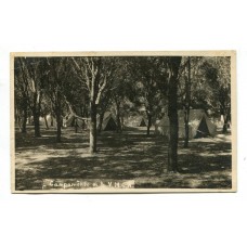 CHASCOMUS ANTIGUA TARJETA POSTAL CAMPAMENTO DE Y.M.C.A. RARA